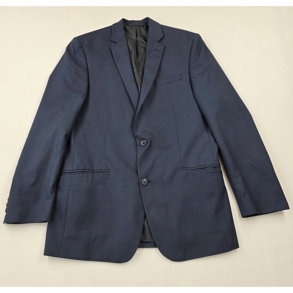 Madison Modern Fit Blue Suit Jacket 42L Two-Button Single-Breasted Dry Clean